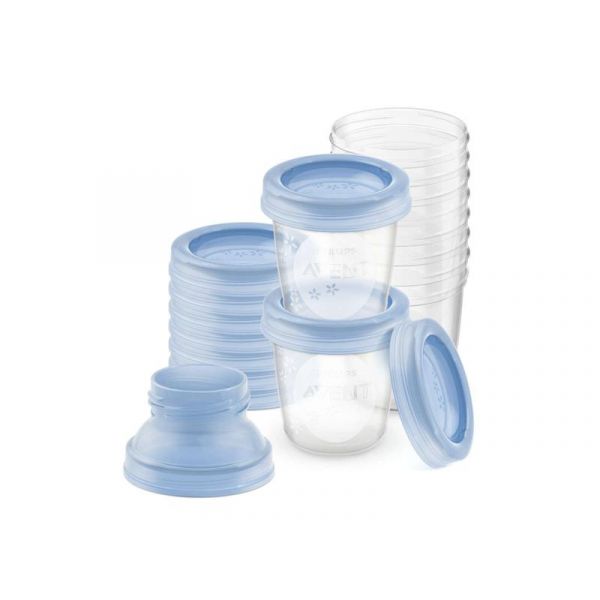 Philips Avent SCF618/10 10 x 180ml VIA anyatejtároló rendszer  adapterrel