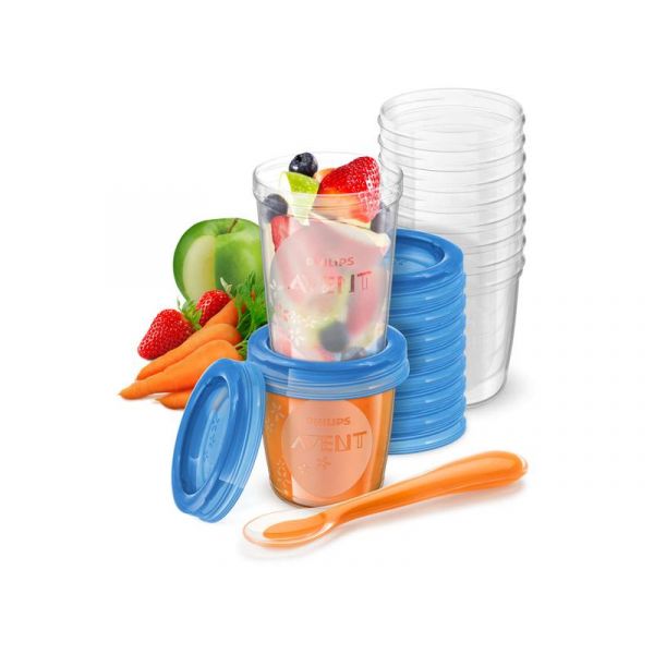 Philips Avent SCF721/20 Etető szett 10 x 180ml + 10 x 240ml VIA poharak etetőkanállal