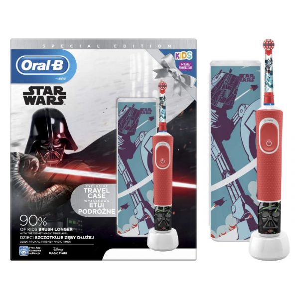 Oral-B D100 Vitality Kids gyerek fogkefe - Star Wars + útitok (10PO010290)