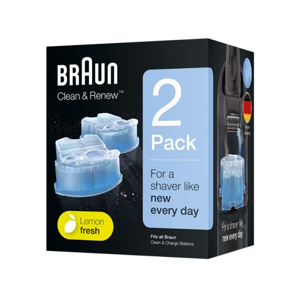 Braun CCR2 tisztítópatron Clean&Charge tisztító- és töltőegységhez, 2db (10AS260006)