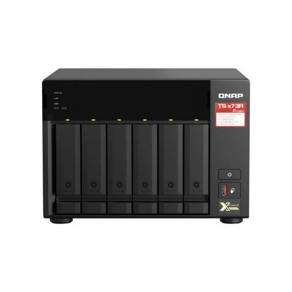 QNAP AMD R-Series RX-421ND 6-fiókos NAS (TS-673A-8G)
