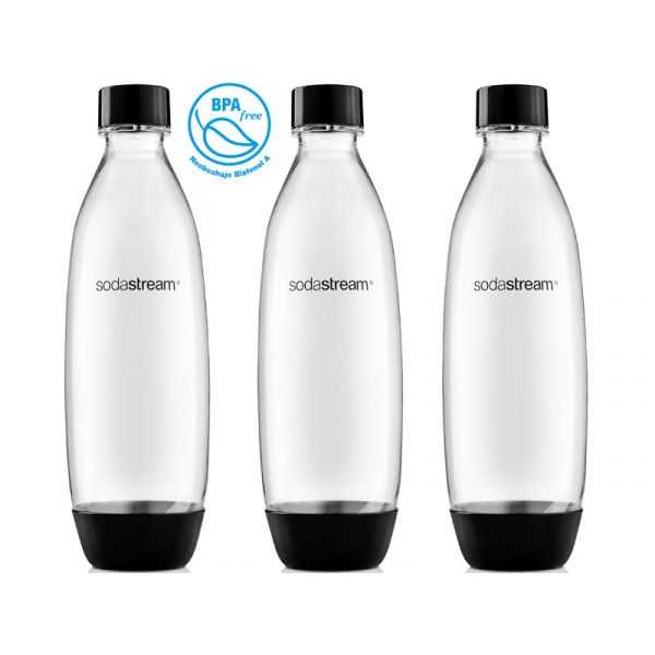 SodaStream Fuse Triopack palack 3x 1l, fekete (42001085)