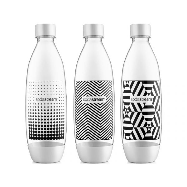 SodaStream Fuse Triopack palack 3x 1l, fekete-fehér (42002133)