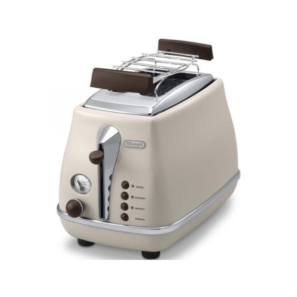 DeLonghi Iconia Vintage CTOV2103.BG Kenyérpirító, bézs