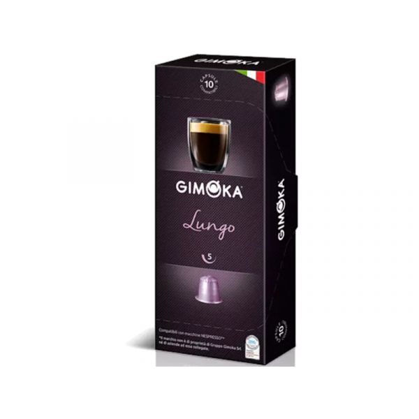 Gimoka Lungo Nespresso kompatibilis kapszula, 10 db