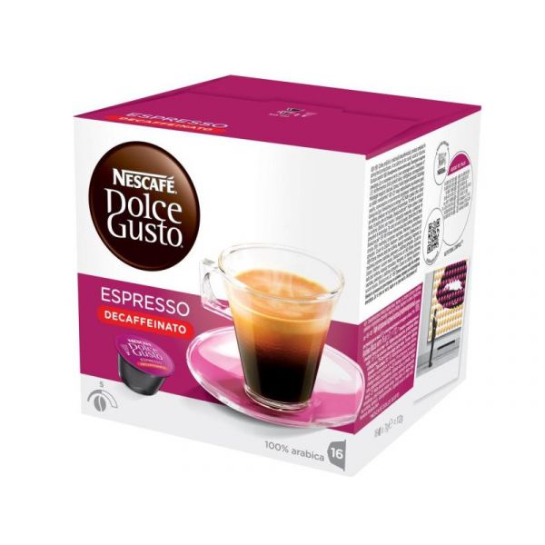 Nescafe DOLCE GUSTO Espresso Decaffeinato, koffeinmentes kapszula
