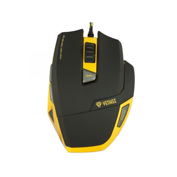 YENKEE YMS 3009 HORNET gaming egér (45009267) fekete/sárga