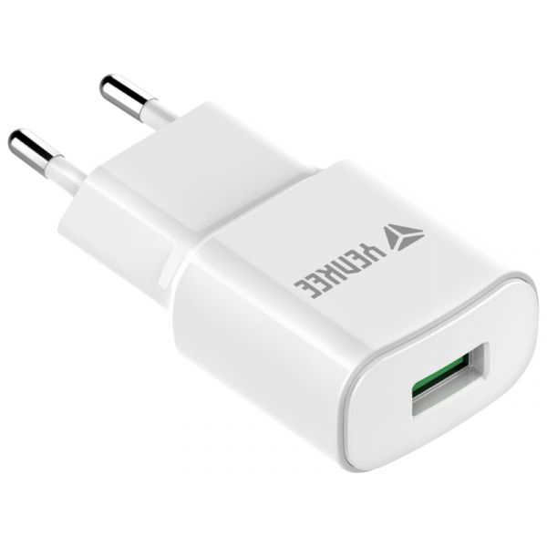 Yenkee YAC 2023WH Hálózati Gyorstöltő Quick Charge 3.0 (30016820)
