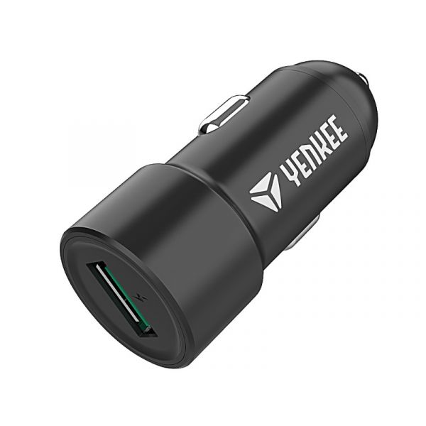 YENKEE YAC 2030 QC3.0 USB autós töltő (30018351) fekete