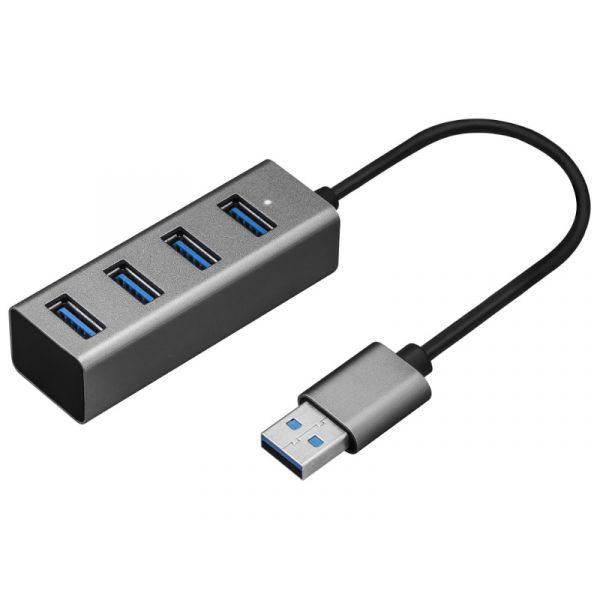 Yenkee YHB 4300 Alumínium 4 x USB 3.0 HUB Elosztó