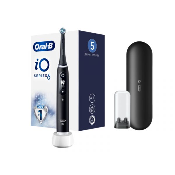 Oral-B iO Series 6 elektromos fogkefe, fekete