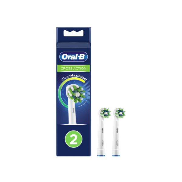 Oral-B EB50-2 Cross Action Rainbow pótfej 2db (10PO010337) fehér