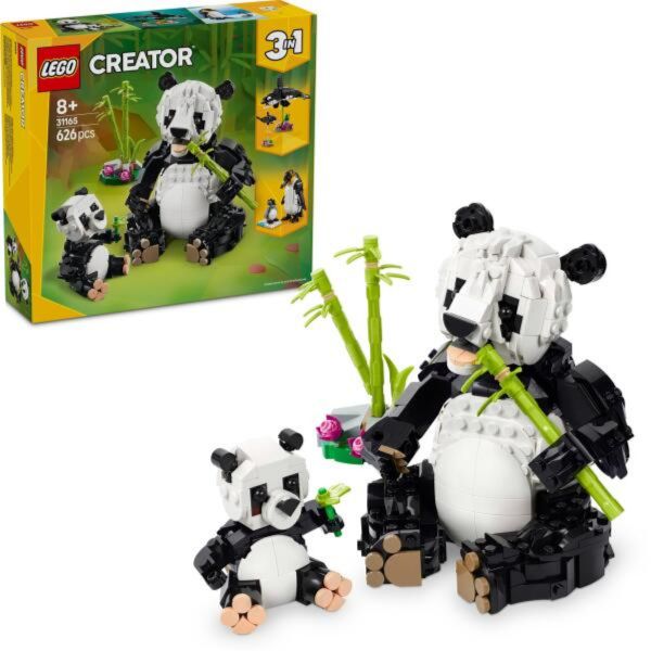 LEGO Creator 3 az 1-ben Vadállatok: Pandacsalád, játékkészlet (31165)