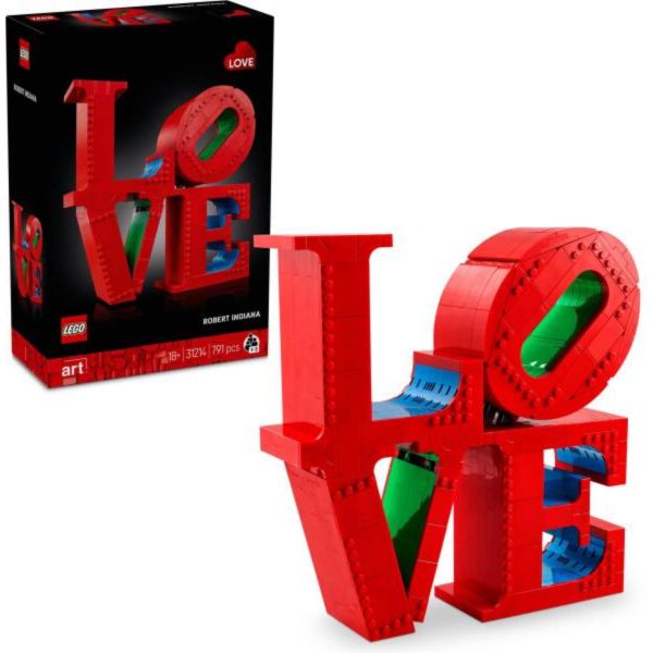 LEGO Art LOVE, ajándék pároknak és lakásdekorációs ötlet (31214)