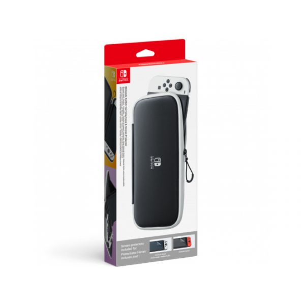 Nintendo Switch OLED Hordtok és Kijelzővédő fólia (NSP129)