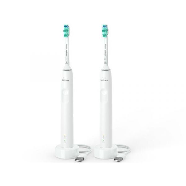 Sonicare S3100 HX3675/13 elektromos fogkefe, dupla csomag, fehér