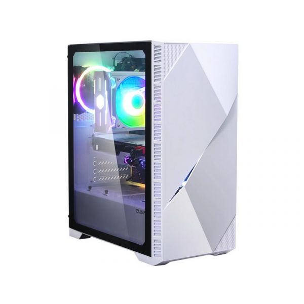 ZALMAN Z3 ICEBERG Üvegfalú Midi ATX PC ház, Tápegység nélkül (Z3 ICEBERG WHITE) fehér