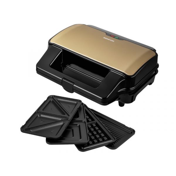 Sencor SSM 9977CH 4in1 szendvicssütő (41013388) CHAMPAGNE