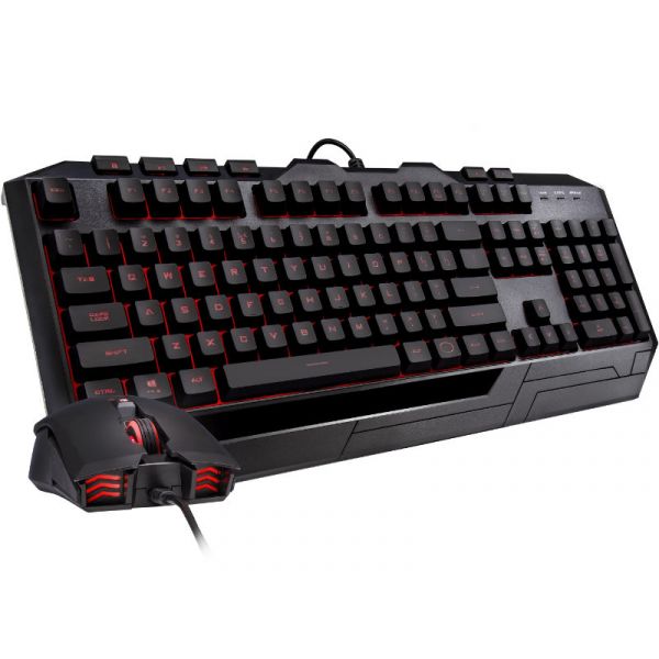 Cooler Master Devastator III Plus Vezetékes Mechanikus Gaming Billentyűzet Angol US + Optikai Gaming Egér (SGB-3001-KKMF1-US) Fekete