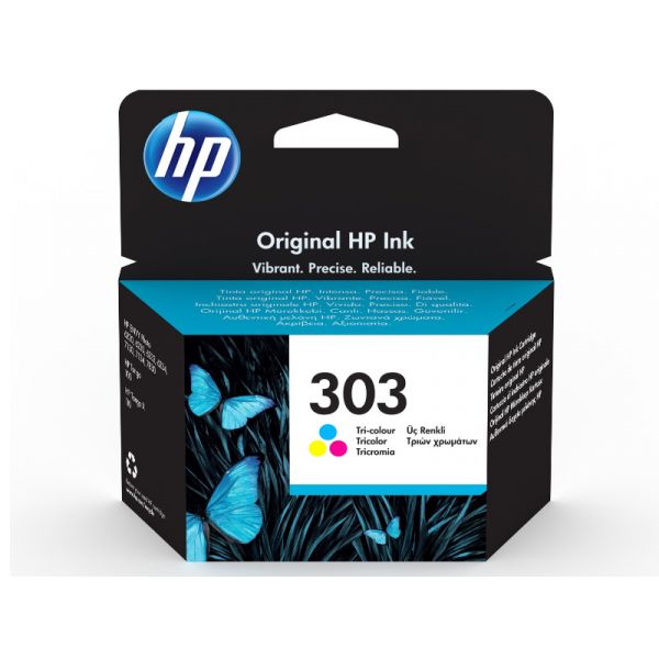 HP 303 háromszínű gyári tintapatron (T6N01AE)