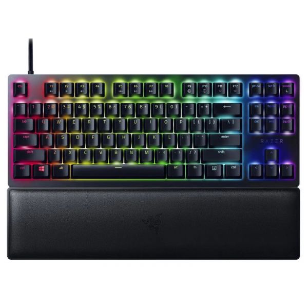 Razer Huntsman V2 Tenkeyless mechanikus (red switch) gamer billentyűzet (RZ03-03940100-R3M1) fekete - US angol