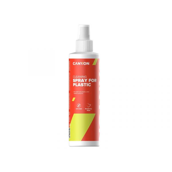 CANYON Tisztító Spray, Elektronikai Berendezések Műanyag és Fém burkolatához, 250ml - CNE-CCL22