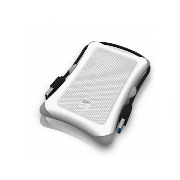 Silicon Power Armor A30 2.5 HDD/SSD ház, 9.5mm-ig (SP000HSPHDA30S3W) Fehér