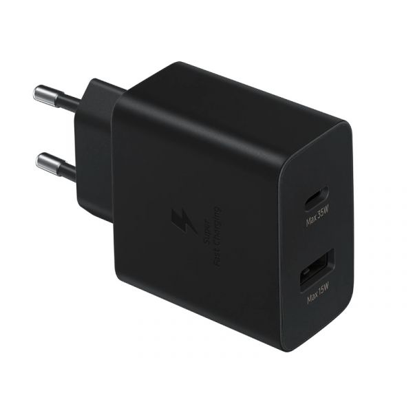 Samsung Duo TA220 35W Hálózati töltőfej (EP-TA220NBEGEU) fekete