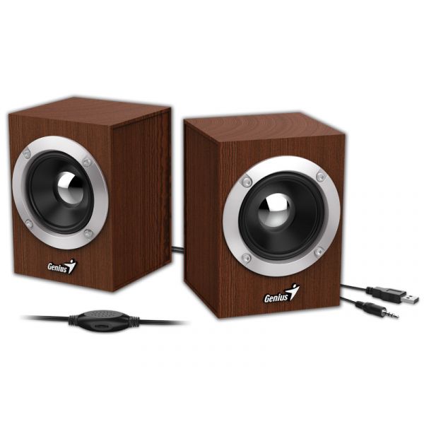 Genius SP-HF280 WOOD 2.0 Aktív hangfal, faszínű