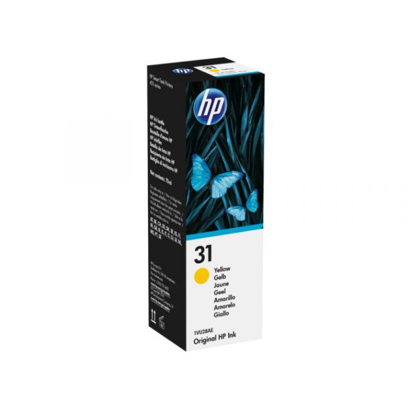 HP 31 eredeti tinta-palack, 70ml (1VU28AE) sárga