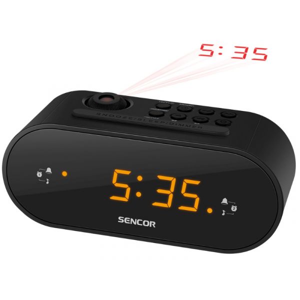 Sencor SRC 3100 B órás rádió projektoros (35048702) fekete