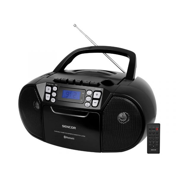 Sencor SPT 3907 B kazettás rádió CD/BT (35050782) fekete