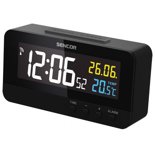 Sencor SDC 4800 B ébresztőóra hőmérővel (35051021) fekete