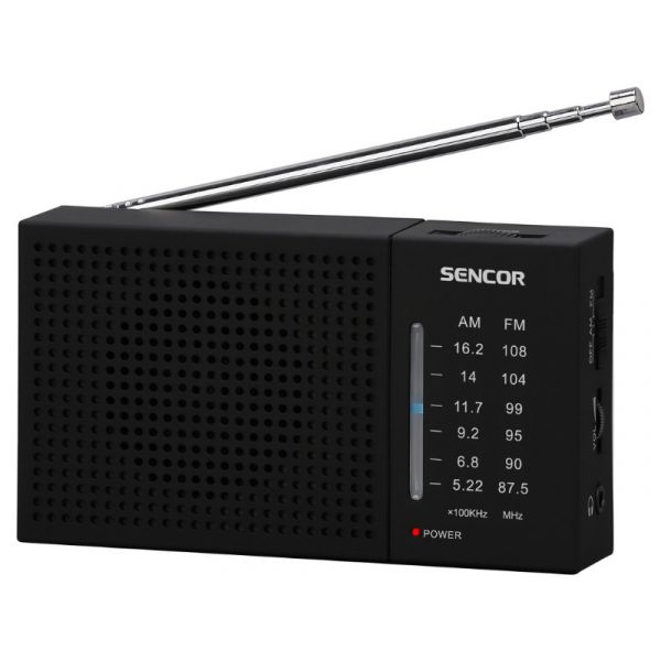 Sencor SRD 1800 FM/AM zsebrádió (35053031) Fekete