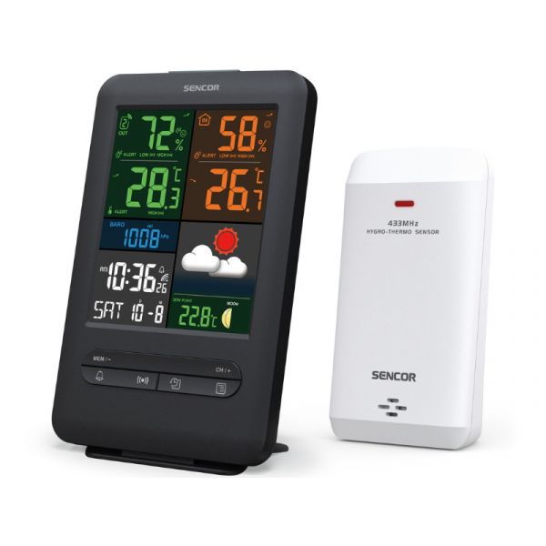 Sencor SWS 7300 meteorológiai állomás (35053972) Fekete