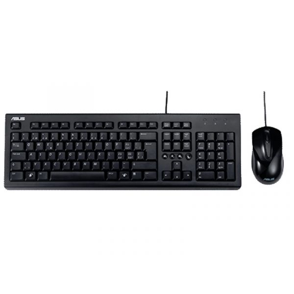 ASUS U2000 vezetékes billentyűzet + egér szett (90-XB1000KM000E0) fekete