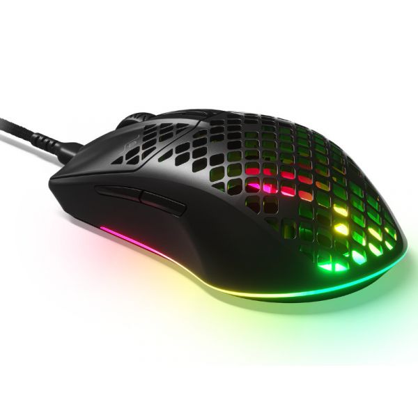 SteelSeries Aerox 3 2022 Optikai Gaming Egér (62611) Fekete