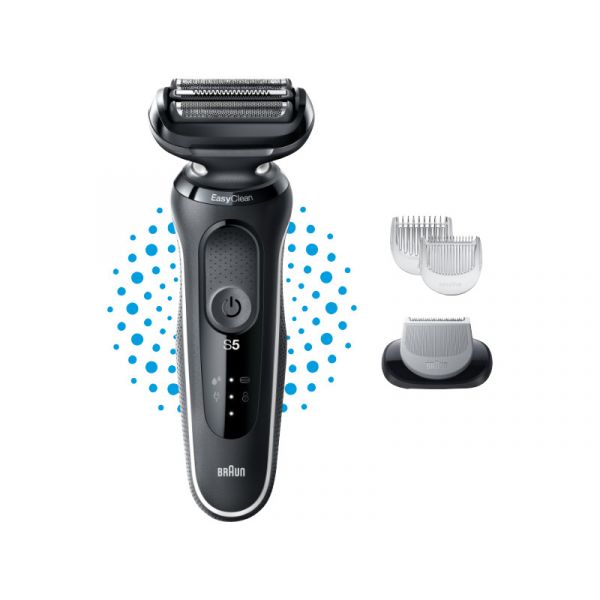 Braun 51-W1600S Wet&Dry Borotva Fekete-szürke (10AS470134)