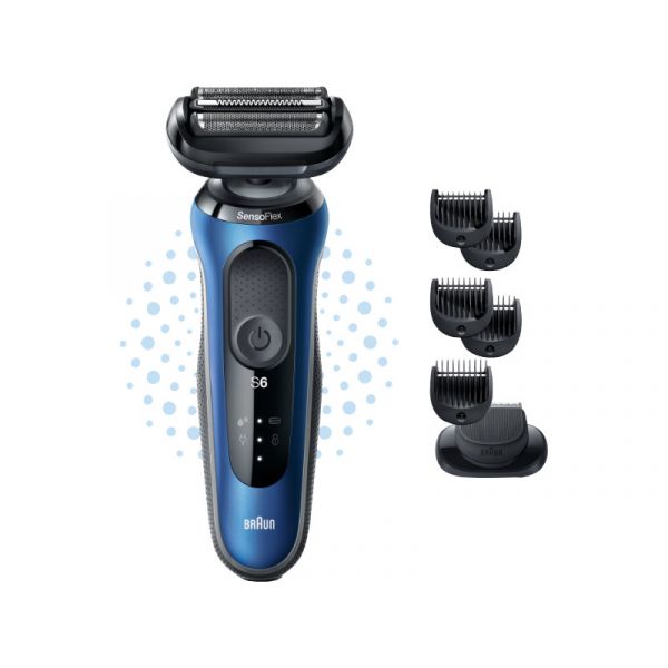 Braun 61-B1500S Wet&Dry Borotva Kék-fekete (10AS470136)