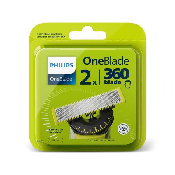 Philips OneBlade 360 QP420/50 csere penge (2 db/csomag)