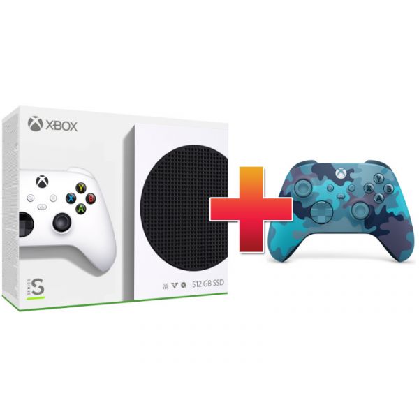 Xbox Series S 512 GB Konzol + Mineral Camo Special Edition Kontroller