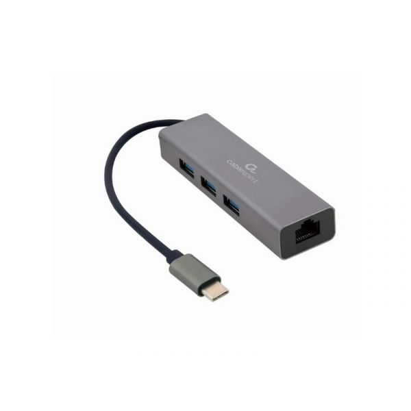 GEMBIRD Gigabit ethernet Adapter + USB HUB (A-CMU3-LAN-01)