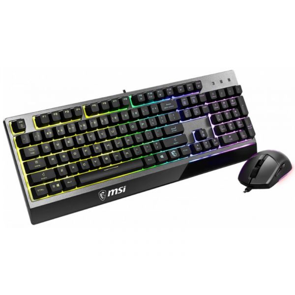 MSI Vigor GK30 Gaming Billentyűzet HUN + Optikai Gaming Egér Szett (S11-04HU601-CLA) Fekete