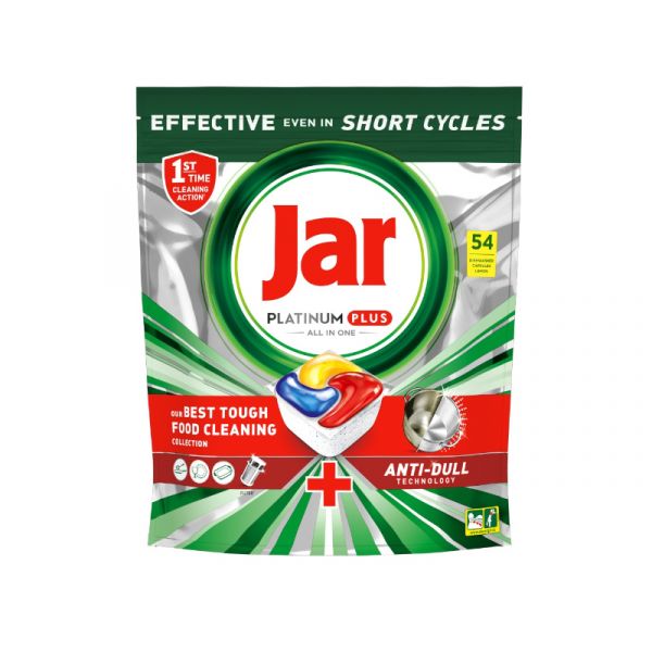 Jar Platinum Plus All in One Lemon mosogatógép tabletta, 54db (10DC020244)