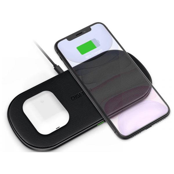 Choetech T535-S DUAL Vezeték nélküli dupla gyorstöltő pad 10W