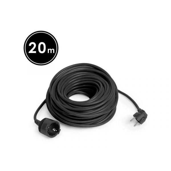 Handy tools hálózati lengő hosszabbító 20 méteres, fekete (20502BK)
