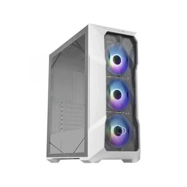 Cooler Master TD500 MESH V2 ARGB White ház (TD500V2-WGNN-S00) Tápegység nélkül, Üvegfalú