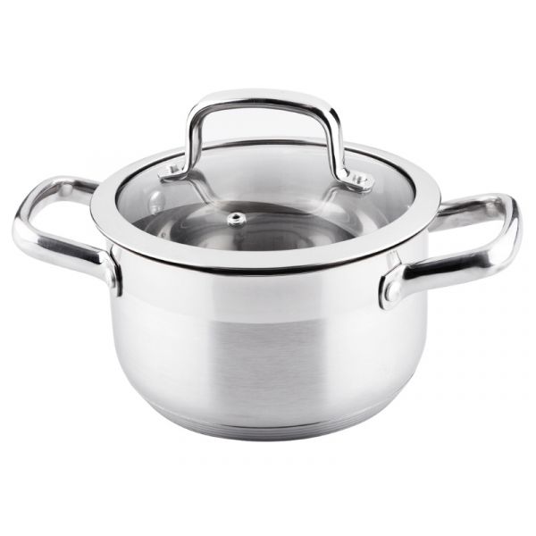 Lamart Prestige LTSS1810 fazék fedővel, 2,6 liter (42000341) ezüst