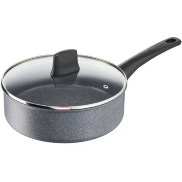 Tefal G1232353 Mineralia Force Nyeleslábas Fedővel 18 cm Fekete