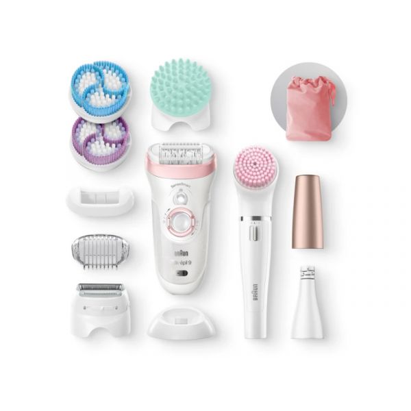 Braun Silk-épil Beauty Set 9 9/985 BS Wet & Dry epilátor, 8 kiegészítővel (10AS470048)